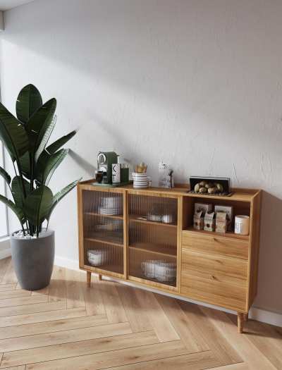 现代餐边柜3D模型下载